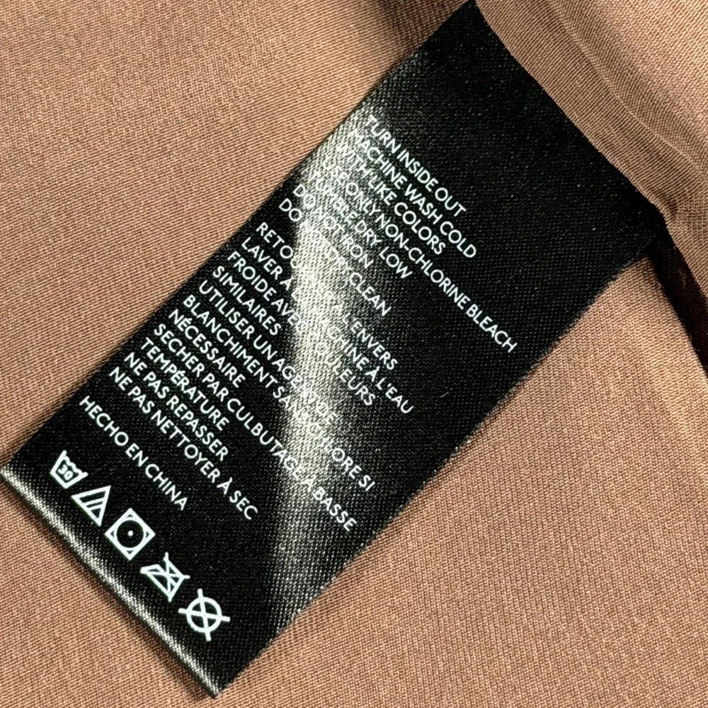 Free People Brownstone Vegan Leather Mini Skirt OB1542699 Brown Size 4 NWT